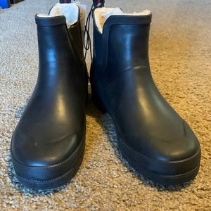Tretorn black rubber boots